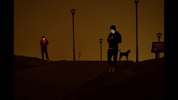 說明: Macintosh HD:Users:chendong:Desktop:張乾琦 工作坊:工作坊:官方作品:中文圖說:不存在的戰(zhàn)爭(zhēng):1. 張乾琦，“不存在的戰(zhàn)爭(zhēng)”視頻截圖，2017.jpg